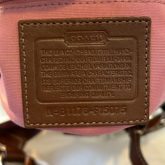 Coach Lynn Hobo Large Shoulder Bag Buckle Cream Leather Authentic Purse F15075 - Picture 13 of 16